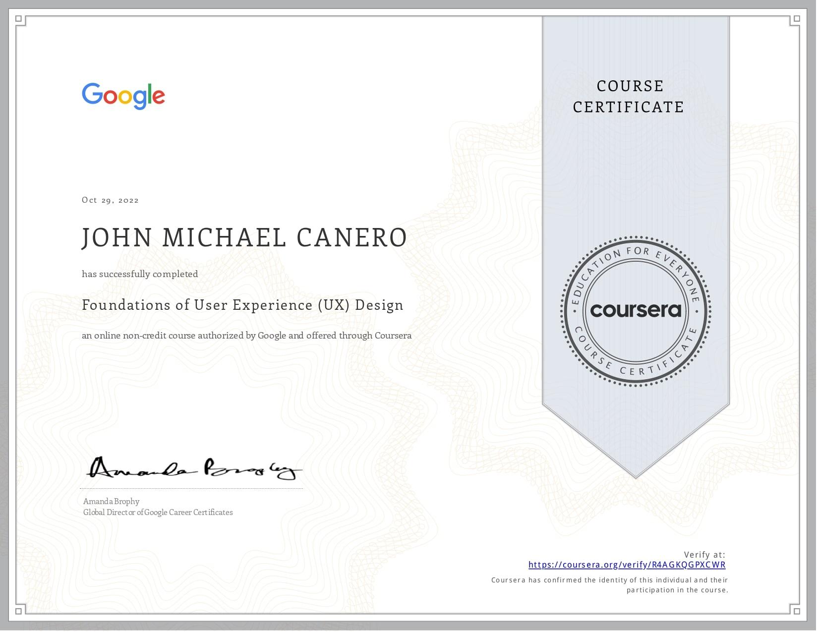 Google Certificate - Foundations of User Experience (UX) Design