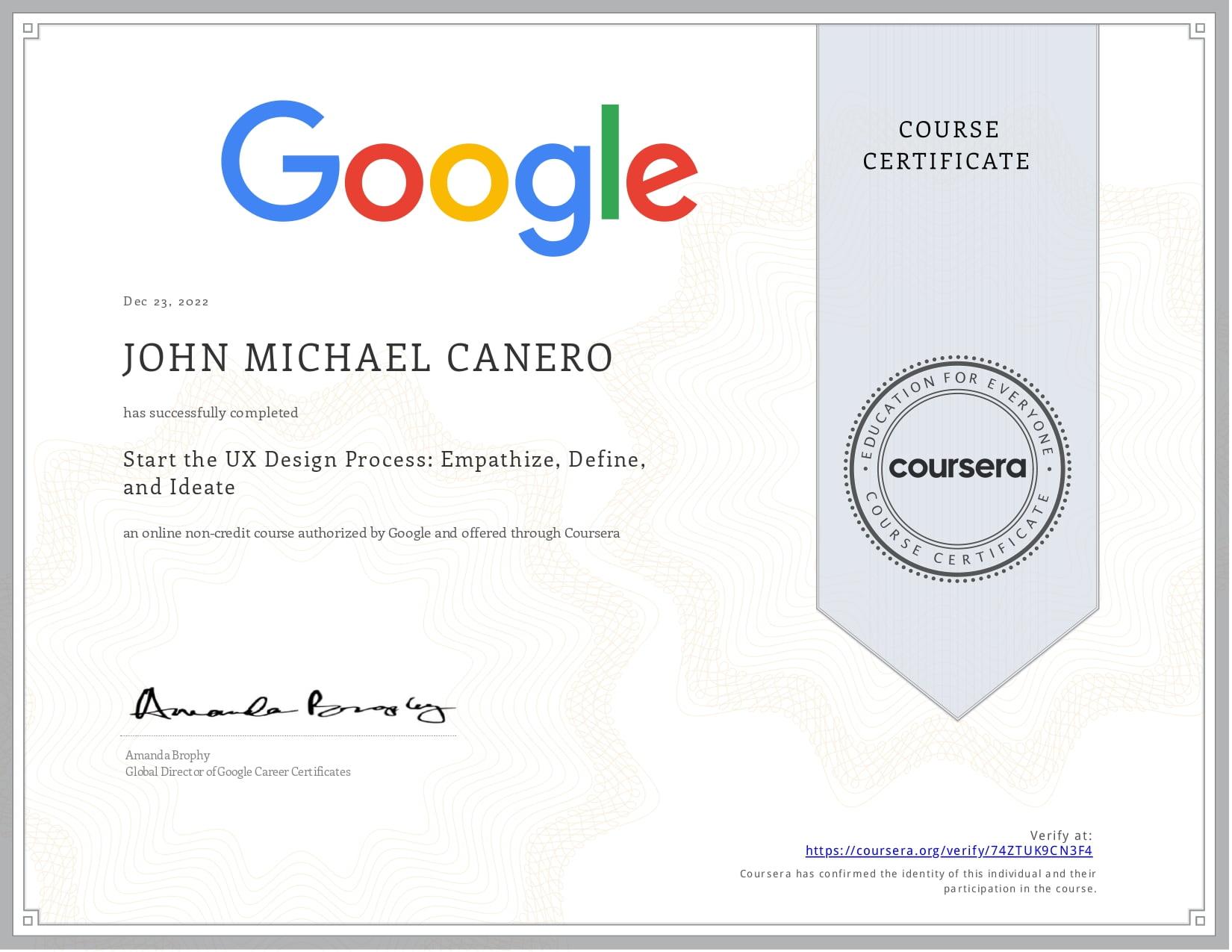 Google Certificate - Foundations of User Experience (UX) Design