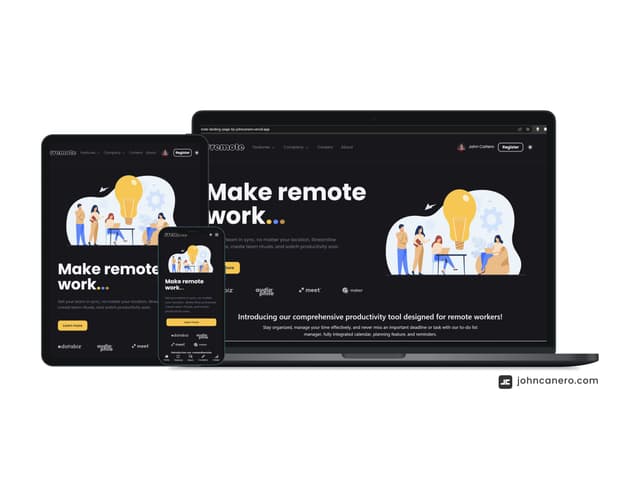 Remote Landing Page